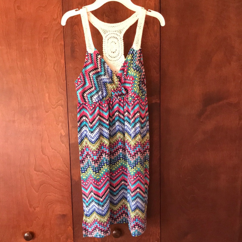 Colorful, patterned dress